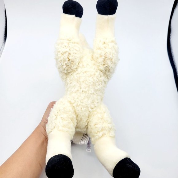 Aurora Cream Flopsie Llama Stuffed Animal Realistic Plush Cream Zoo Farm 12" - Picture 5 of 10